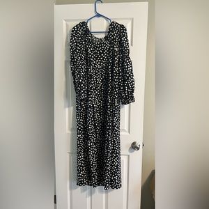 Who What Wear polka dot maxi dress
